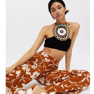 LAST 1 - NEW UO crochet top and pant set - boho festival hippie vibe
